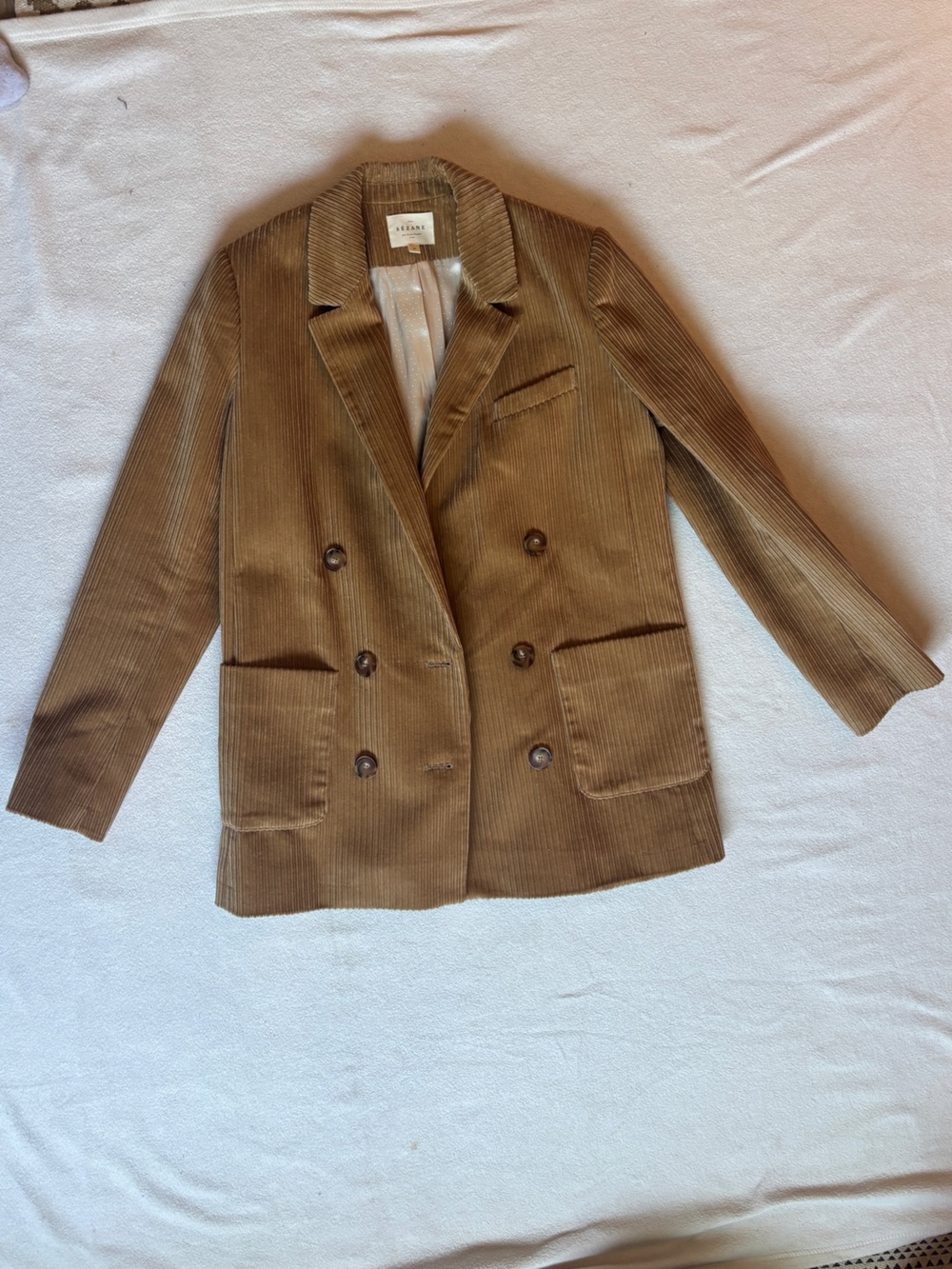 Sezane Michele Jacket in Dark Beige